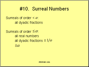 #10. Surreal Numbers