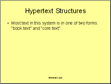 Hypertext Structures