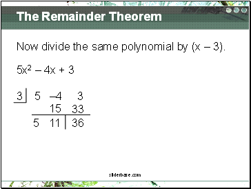 The Remainder Theorem