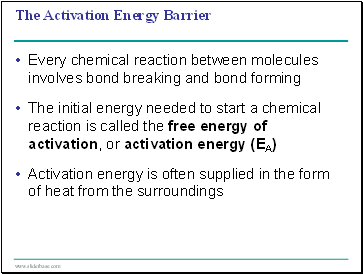 The Activation Energy Barrier