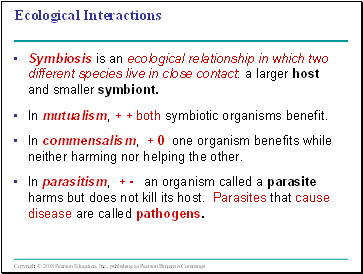 Ecological Interactions