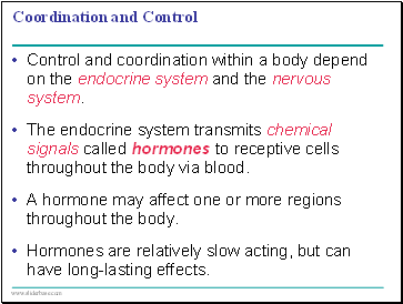 Coordination and Control