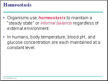 Homeostasis