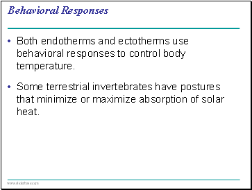 Behavioral Responses