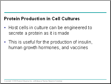 Host cells in culture can be engineered to secrete a protein as it is made