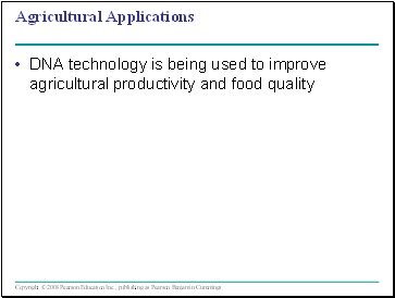 Agricultural Applications