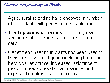 Genetic Engineering in Plants