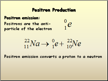 Positron Production