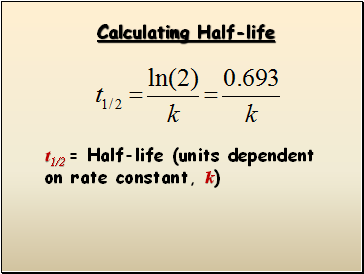 Calculating Half-life