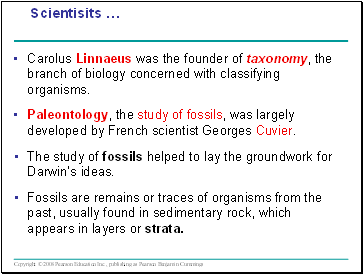 Carolus Linnaeus was the founder of taxonomy, the branch of biology concerned with classifying organisms.