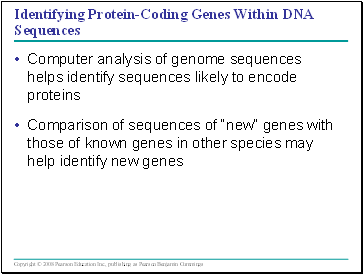 Identifying Protein-Coding Genes Within DNA Sequences
