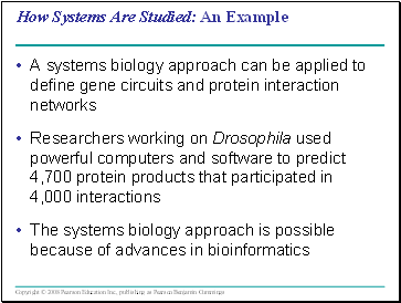 How Systems Are Studied: An Example