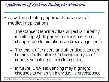 Application of Systems Biology to Medicine