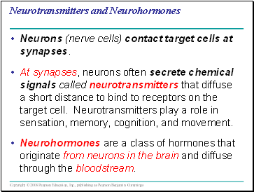 Neurotransmitters and Neurohormones