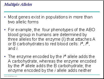 Multiple Alleles