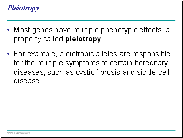 Pleiotropy