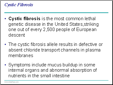 Cystic Fibrosis