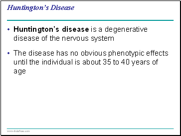 Huntingtons Disease