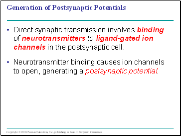 Generation of Postsynaptic Potentials