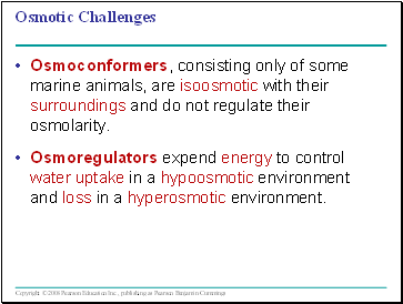 Osmotic Challenges