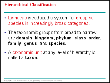 Hierarchical Classification