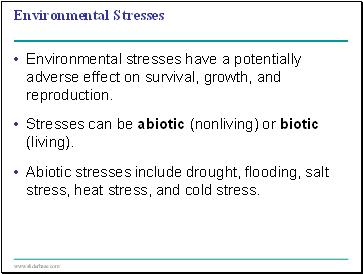 Environmental Stresses