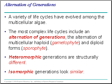 Alternation of Generations