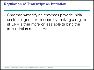 Regulation of Transcription Initiation