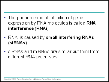 The phenomenon of inhibition of gene expression by RNA molecules is called RNA interference (RNAi)