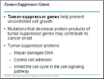 Tumor-Suppressor Genes