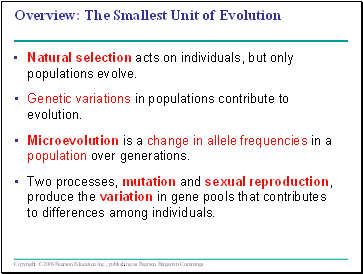 The Evolution of Populations