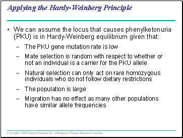 Applying the Hardy-Weinberg Principle