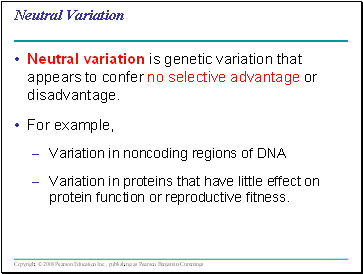 Neutral Variation