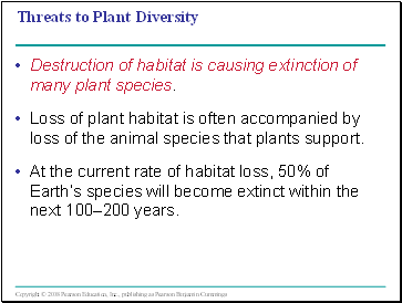 Threats to Plant Diversity