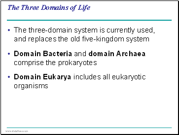 The Three Domains of Life