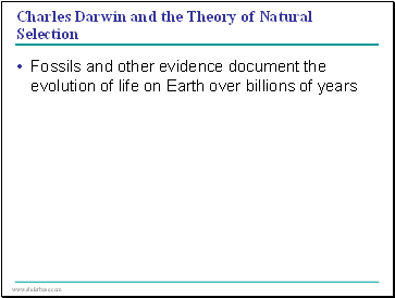 Charles Darwin and the Theory of Natural Selection