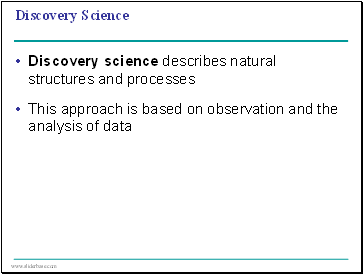 Discovery Science