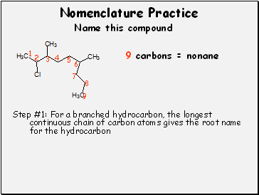 Nomenclature Practice