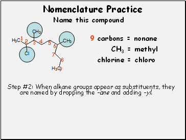 Nomenclature Practice