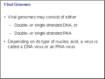 Viral Genomes