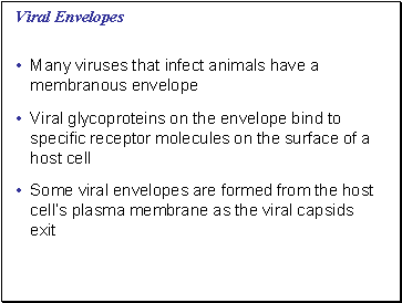 Viral Envelopes