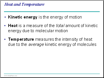 Heat and Temperature