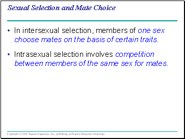 Sexual Selection and Mate Choice