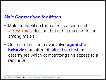 Male Competition for Mates