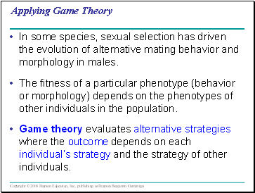 Applying Game Theory