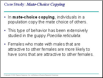 Case Study: Mate-Choice Copying
