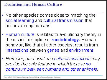 Evolution and Human Culture