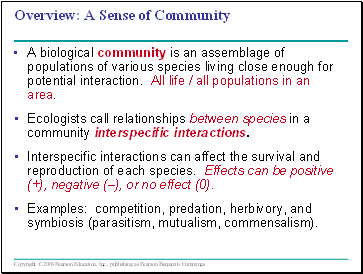 Community Ecology