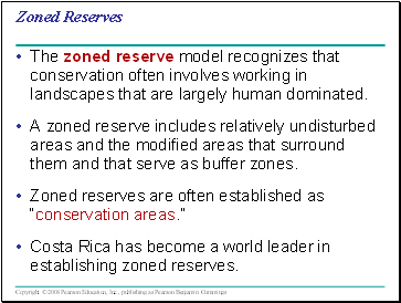 Zoned Reserves