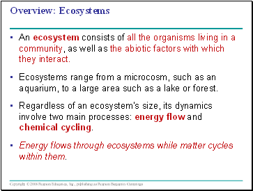 Ecosystems